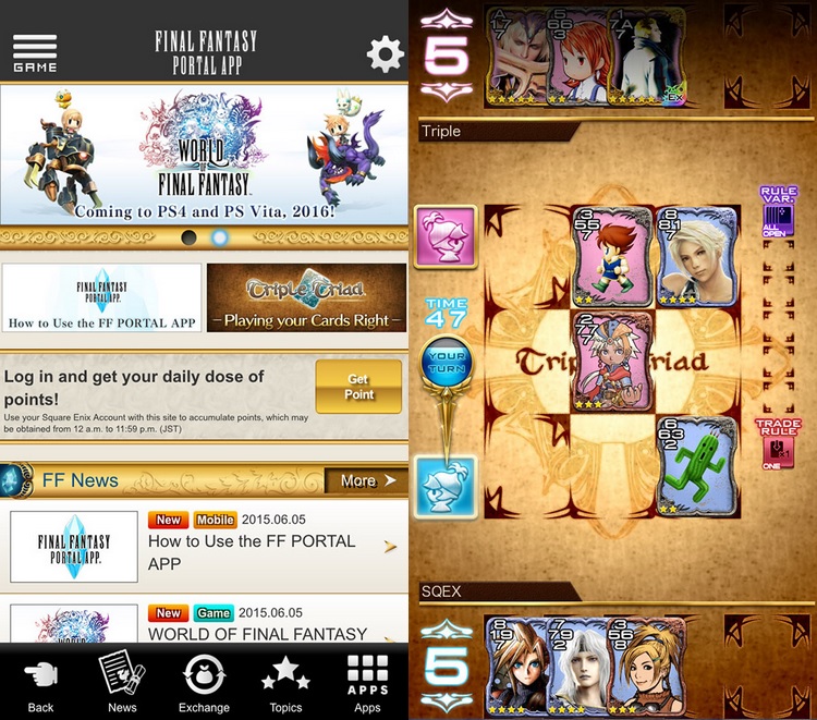 Final Fantasy Portal app